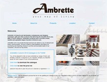 Tablet Screenshot of ambrette.co.nz